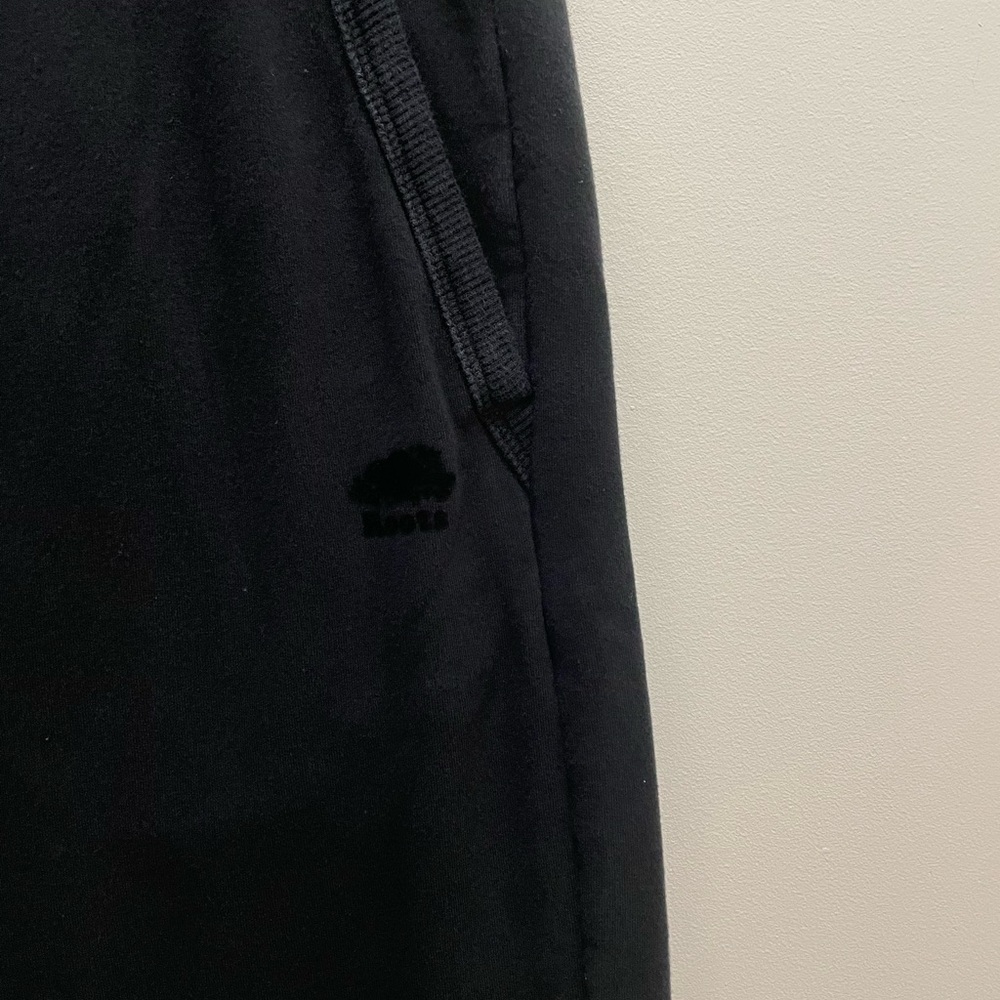 Roots High Rise Straight Leg sweatpants Black Size Small - Picture 3 of 6